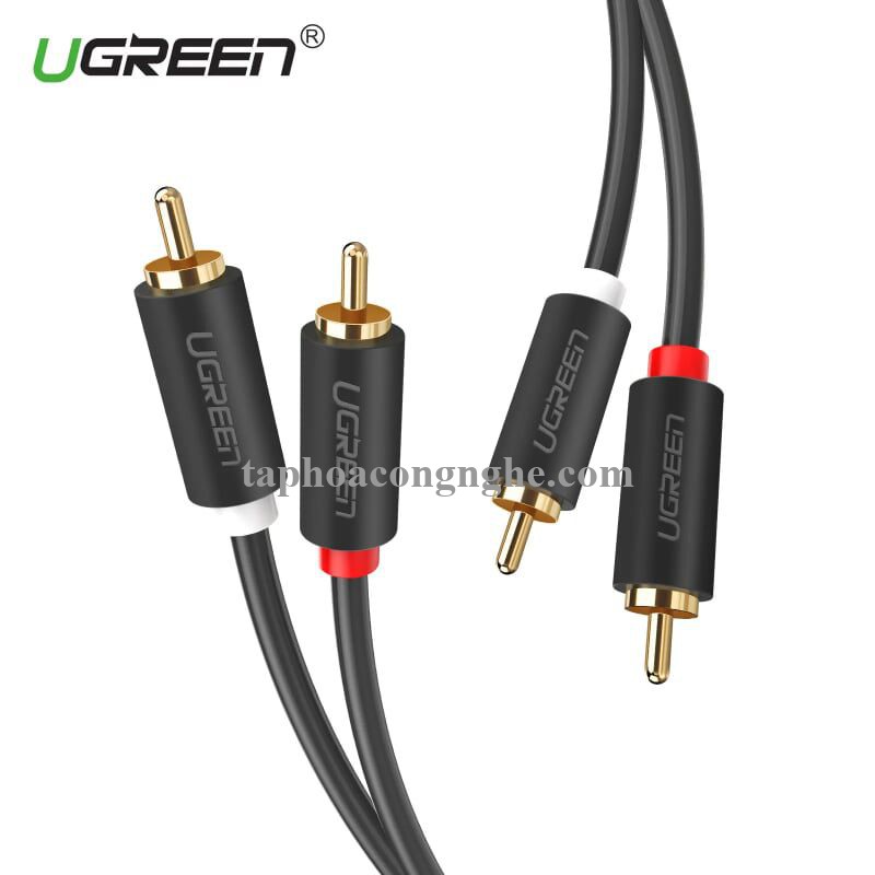 Ugreen 10520 5M màu Đen Cáp âm thanh Bông sen 2 ra 2 dương AV104 30010520